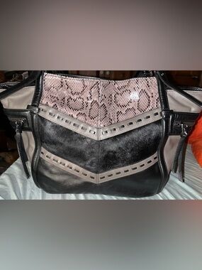 Sharif Hair Calf and Leather Tote